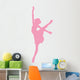 Pink Arabesque Ballet Wall Decal