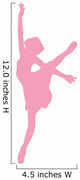 Pink Arabesque Ballet Wall Decal