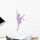 Purple Arabesque Ballet Wall Decal