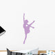 Purple Arabesque Ballet Wall Decal