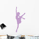 Purple Arabesque Ballet Wall Decal