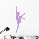Purple Arabesque Ballet Wall Decal