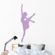 Purple Arabesque Ballet Wall Decal