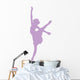 Purple Arabesque Ballet Wall Decal