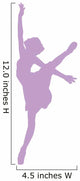 Purple Arabesque Ballet Wall Decal