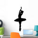 Black Ballet Silhouette Wall Decal