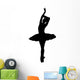 Black Ballet Silhouette Wall Decal