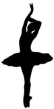 Black Ballet Silhouette Wall Decal