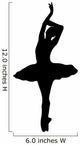 Black Ballet Silhouette Wall Decal