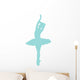Blue Prima Ballerina Wall Decal