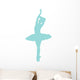 Blue Prima Ballerina Wall Decal
