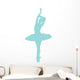 Blue Prima Ballerina Wall Decal