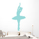 Blue Prima Ballerina Wall Decal
