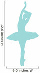 Blue Prima Ballerina Wall Decal