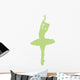 Lime Green Prima Ballerina Wall Decal