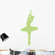 Lime Green Prima Ballerina Wall Decal