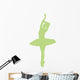 Lime Green Prima Ballerina Wall Decal