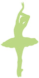 Lime Green Prima Ballerina Wall Decal