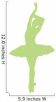 Lime Green Prima Ballerina Wall Decal