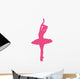 Ballet Silhouette Hot Pink Wall Decal