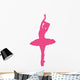 Ballet Silhouette Hot Pink Wall Decal