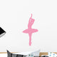 Ballet Silhouette Pink Wall Decal