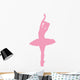 Ballet Silhouette Pink Wall Decal