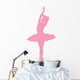 Ballet Silhouette Pink Wall Decal