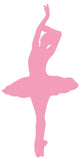 Ballet Silhouette Pink Wall Decal