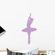 Ballet Silhouette Lavender Wall Decal