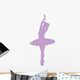 Ballet Silhouette Lavender Wall Decal