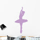 Ballet Silhouette Lavender Wall Decal
