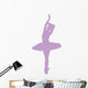 Ballet Silhouette Lavender Wall Decal