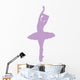 Ballet Silhouette Lavender Wall Decal
