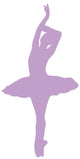Ballet Silhouette Lavender Wall Decal