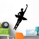 Black Assemble Ballerina Wall Decal