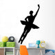 Black Assemble Ballerina Wall Decal