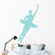 Blue Assemble Ballerina Dancer Wall Decal