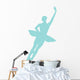 Blue Assemble Ballerina Dancer Wall Decal