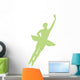 Green Assemble Ballerina Dancer Wall Decal