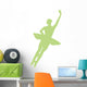 Green Assemble Ballerina Dancer Wall Decal