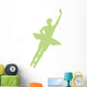 Green Assemble Ballerina Dancer Wall Decal