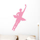 Pink Assemble Ballerina Dancer Wall Decal