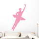 Pink Assemble Ballerina Dancer Wall Decal