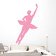 Pink Assemble Ballerina Dancer Wall Decal