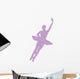 Purple Assemble Ballerina Dancer Wall Decal
