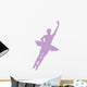 Purple Assemble Ballerina Dancer Wall Decal