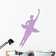 Purple Assemble Ballerina Dancer Wall Decal