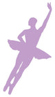 Purple Assemble Ballerina Dancer Wall Decal