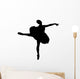 Black Ballet Silhouette Wall Decal
